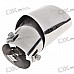 Universal Stainless Steel Muffler for Vehicles Exhaust Pipe (62.8mm-Inner Diameter)