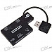 All-in-One USB 2.0 SIM/TF/SD/MS/M2 SDHC Card Reader - Black (Max. 16GB)