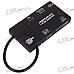 All-in-One USB 2.0 SIM/TF/SD/MS/M2 SDHC Card Reader - Black (Max. 16GB)