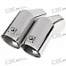 Universal Dual Stainless Steel Muffler for Vehicles Exhaust Pipe (63mm-Inner Diameter)