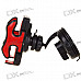 Universal Car Mount Holder for PDA Cell Phones/MP3/MP4/GPS - Black + Red (4.8~10.5cm)