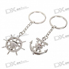 One Piece Zinc Alloy Lovers Keychains (2-Piece Set)