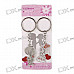 Wedding Couple Stainless Steel Lovers Keychains (2-Piece Set)