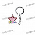 Juicy Girl Enamel Mini Photo Frame Keychain-FRIEND