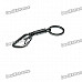 Trendy Climbing Carabiner Keychain-Silver