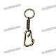 Trendy Climbing Carabiner Keychain-Golden
