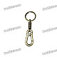 Trendy "R" Climbing Carabiner Keychain-Golden