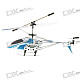 Rechargeable 3-CH Mini R/C Helicopter Set - White + Blue (IR Remote/6*AA)