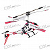 Rechargeable 3-CH Mini R/C Helicopter Set - White + Red (IR Remote/6*AA)