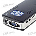 Portable Mini Home/Office Media Player + LCoS Projector with VGA/AV/TF Card Slot (4GB Built-in)