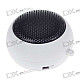 Ultra Mini USB Rechargeable Portable Speaker - White (3.5mm/DC 5V)