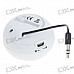 Ultra Mini USB Rechargeable Portable Speaker - White (3.5mm/DC 5V)