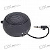 Ultra Mini USB Rechargeable Portable Speaker - Black (3.5mm/DC 5V)