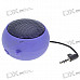 Ultra Mini USB Rechargeable Portable Speaker - Purple (3.5mm/DC 5V)