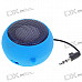 Ultra Mini USB Rechargeable Portable Speaker - Blue (3.5mm/DC 5V)