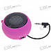 Ultra Mini USB Rechargeable Portable Speaker - Charming Pink (3.5mm/DC 5V)