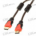 Gold Plated 1080P HDMI V1.4 M-M Dual Shielded Connection Cable (3M-Length)