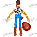 Woody Action Figure Doll Toy with Hard Plastic Head and Hat