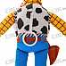 Woody Action Figure Doll Toy with Hard Plastic Head and Hat