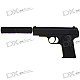 K17A 6mm Spring-load Alloy Pistol BB Gun Toy with Muffler