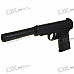 K17A 6mm Spring-load Alloy Pistol BB Gun Toy with Muffler