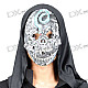 Halloween Scary Devil Mask with Blue Snakes on the Forehead