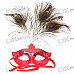 Peacock Feather Eye Mask (Color Assorted)