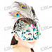 Peacock Feather Crown Eye Mask (Color Assorted)