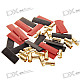 6mm Gold Bullet Connector with Heat Shrink Tubing for RC Battery (10 Pairs)