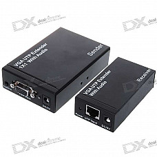 UTP VGA Audio/Video Extender - Black