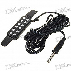 12-Hole Acoustic Guitar Pickup - Black (3M-Length)