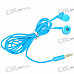 Stylish Noise Isolation In-Ear Stereo Earphone - Blue (3.5mm Jack/1.4M-Cable)