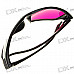 Re-useable Plastic Frame Resin Lens Anaglyphic Magenta + Green 3D Glasses