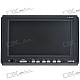 Portable 7" Wide Screen LCD TV Monitor with 3-Way AV Input (480*234px)