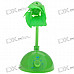 USB Powered Adjustable Wind Speed 5 Fan Blade Cooling Fan (Green)