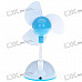 USB Powered Adjustable Wind Speed 3 Blade Cooling Fan (Blue + White)