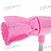 USB Powered Adjustable Wind Speed 5 Fan Blade Cooling Fan (Pink)