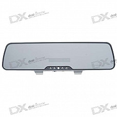 Rechargeable Rearview Mirror Bluetooth 2.1 Handsfree Car Kit with MP3 Player + FM Transmitter