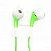 Cute Stereo Earbuds (3.5mm Green)