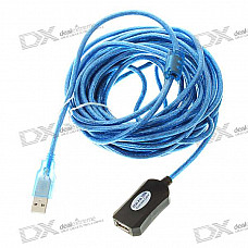 USB 2.0 Extension Cable - Black + Blue (10M)