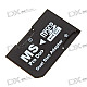 Dual Micro SD/TF to MS Card Adapter - Black (16GB Max)