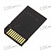 Dual Micro SD/TF to MS Card Adapter - Black (16GB Max)