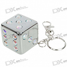 Mini Portable Dice Shaped Pocket Ashtray Keychain