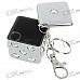 Mini Portable Dice Shaped Pocket Ashtray Keychain