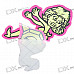 Funny Glow-in-The-Dark Woman Figure Sticker (Color Assorted)