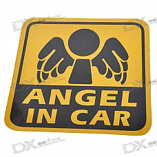 Light Reflective Angel in Car Stickers (4-Pack)