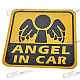 Light Reflective Angel in Car Stickers (4-Pack)