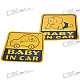 Light Reflective Baby in Car Stickers (4-Pack)
