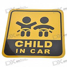 Light Reflective Child in Car Stickers (4-Pack)