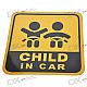 Light Reflective Child in Car Stickers (4-Pack)